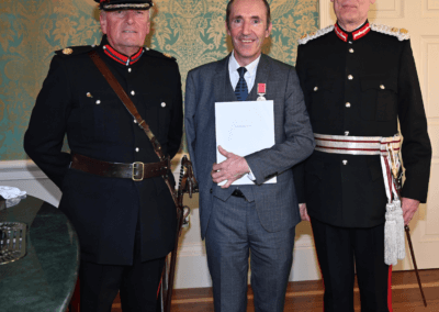 Presentation of my British Empire Medal (B.E.M.) by Her Magisty, Queen Elizabeth the 2nd's Lord Lieutenant.